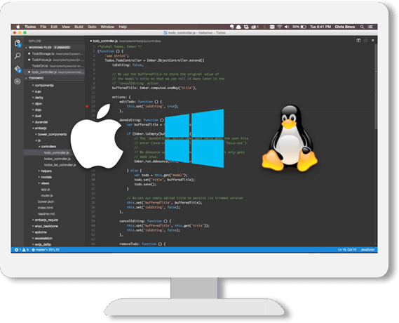 Coding screen illustration