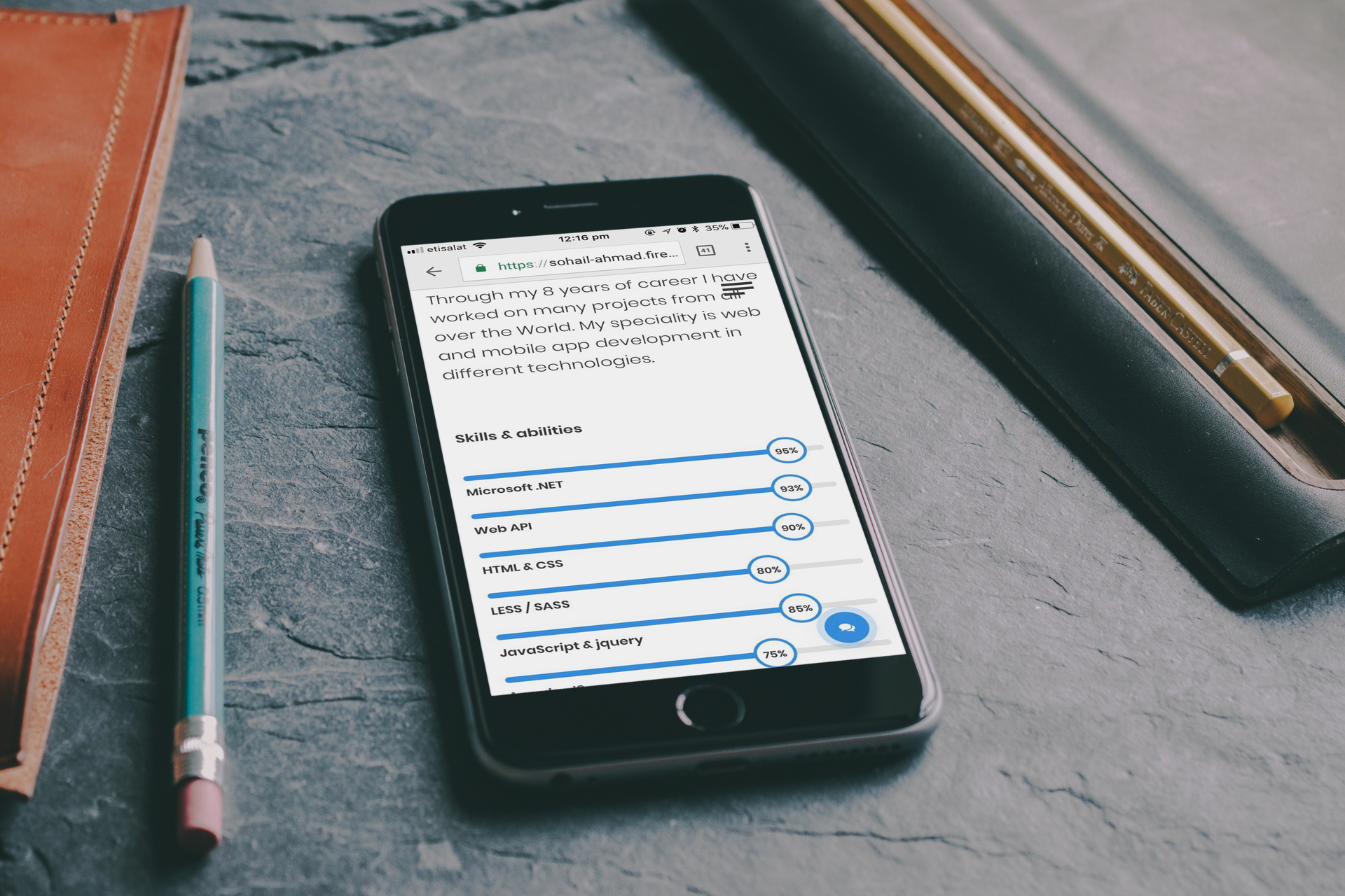 Another screenshot of a development project